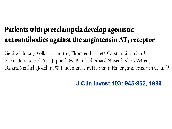 J Clin Invest 103: 945 -952, 1999 