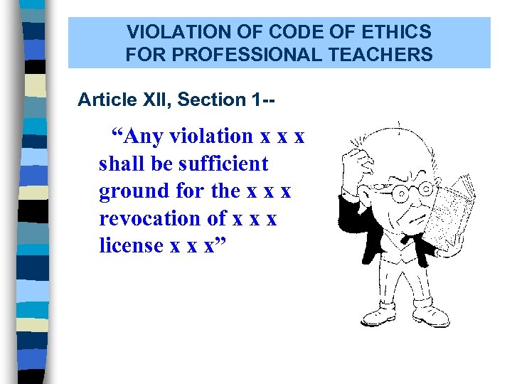 The Code Of Ethics For Professional Teachers In