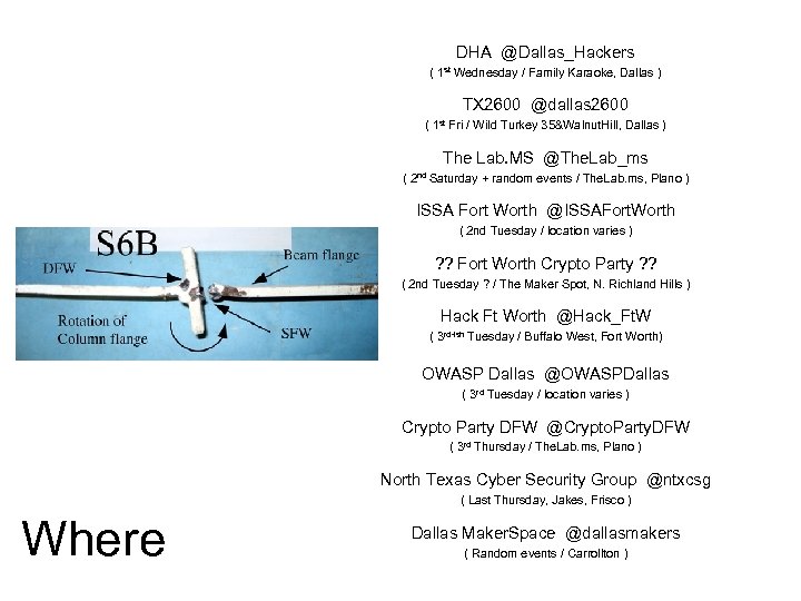 DHA @Dallas_Hackers ( 1 st Wednesday / Family Karaoke, Dallas ) TX 2600 @dallas