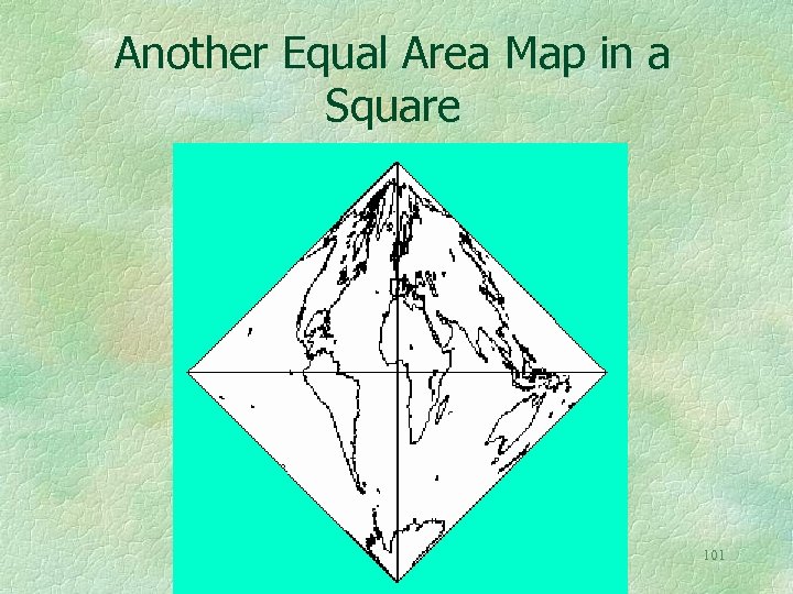 Another Equal Area Map in a Square 101 