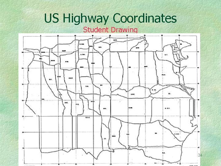 US Highway Coordinates Student Drawing 24 