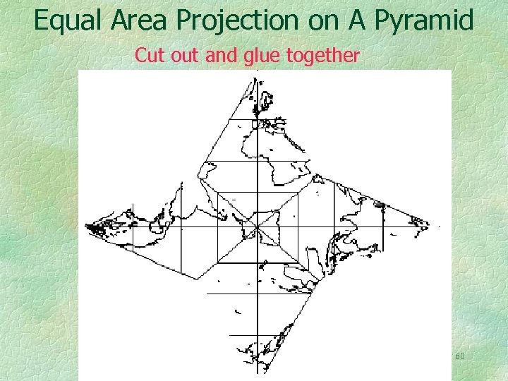 Equal Area Projection on A Pyramid Cut out and glue together 60 