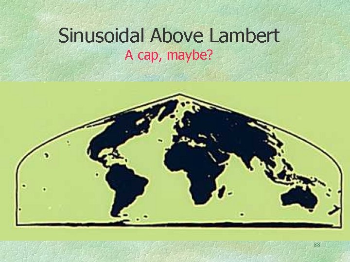 Sinusoidal Above Lambert A cap, maybe? 88 