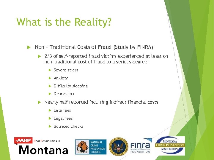 What is the Reality? Non – Traditional Costs of Fraud (Study by FINRA) 2/3