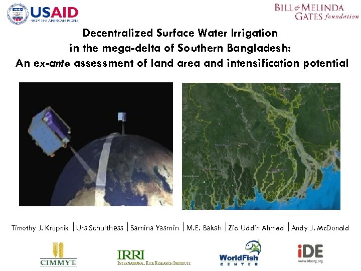 Decentralized Surface Water Irrigation in the mega-delta of Southern Bangladesh: An ex-ante assessment of