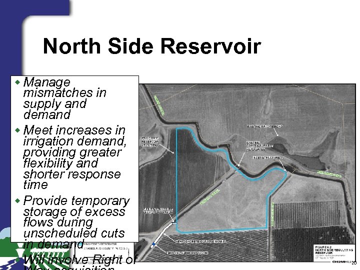 North Side Reservoir w Manage mismatches in supply and demand w Meet increases in