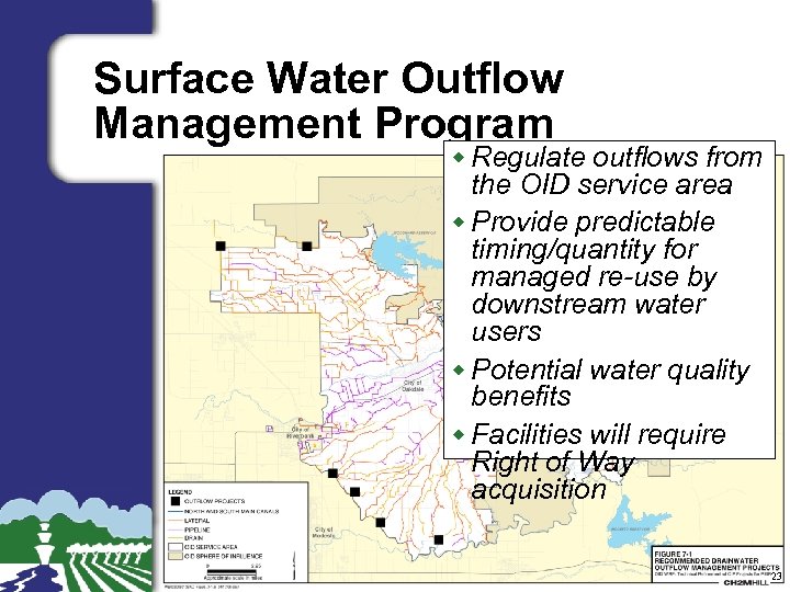 Surface Water Outflow Management Program w Regulate outflows from the OID service area w