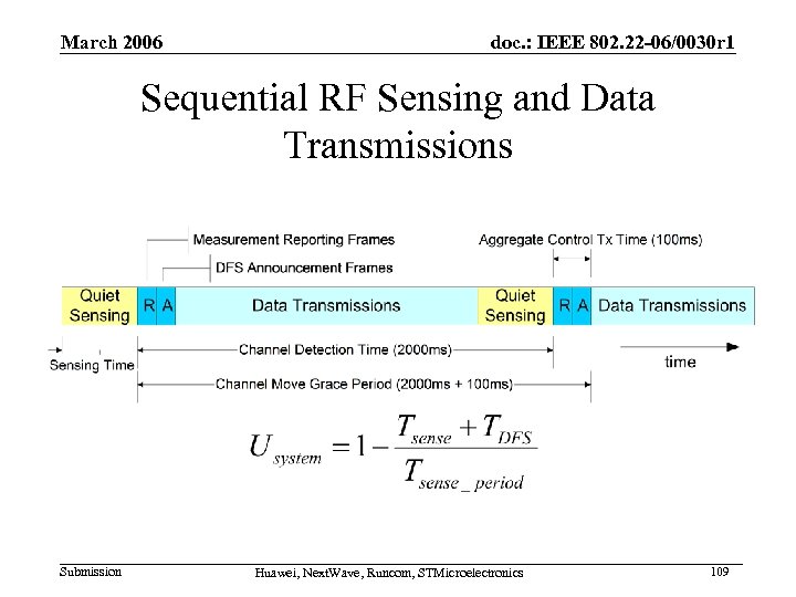 March 2006 doc. : IEEE 802. 22 -06/0030 r 1 Sequential RF Sensing and