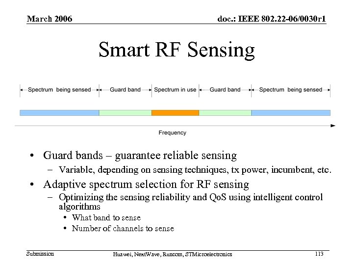 March 2006 doc. : IEEE 802. 22 -06/0030 r 1 Smart RF Sensing •
