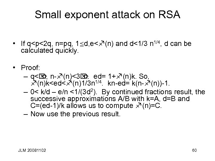 Cryptanalysis Lecture 6 Introduction To Public Key Systems