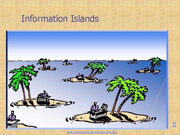 Information Islands B http: //www. open-source-erp-site. com 