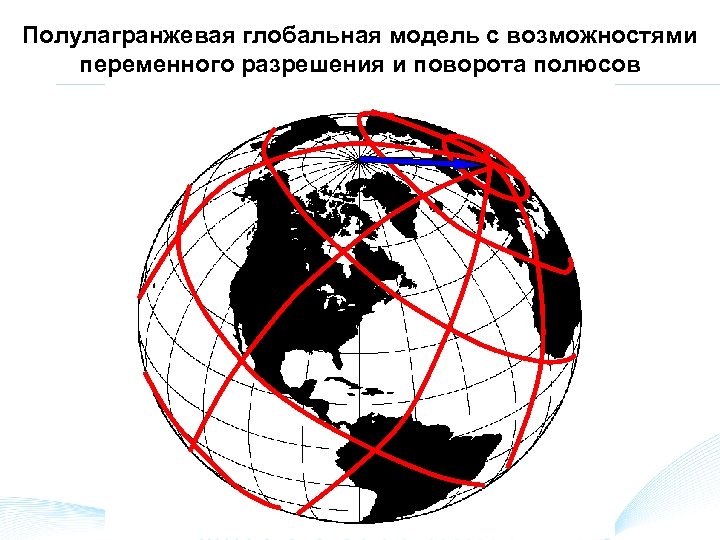 Полулагранжевая глобальная модель с возможностями переменного разрешения и поворота полюсов 