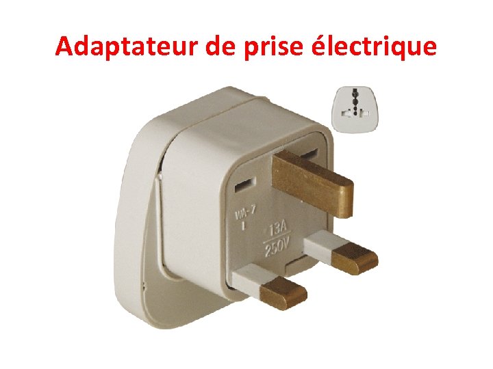 Adaptateur de prise électrique 