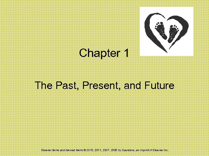 Chapter 1 The Past, Present, and Future Elsevier items and derived items © 2015,