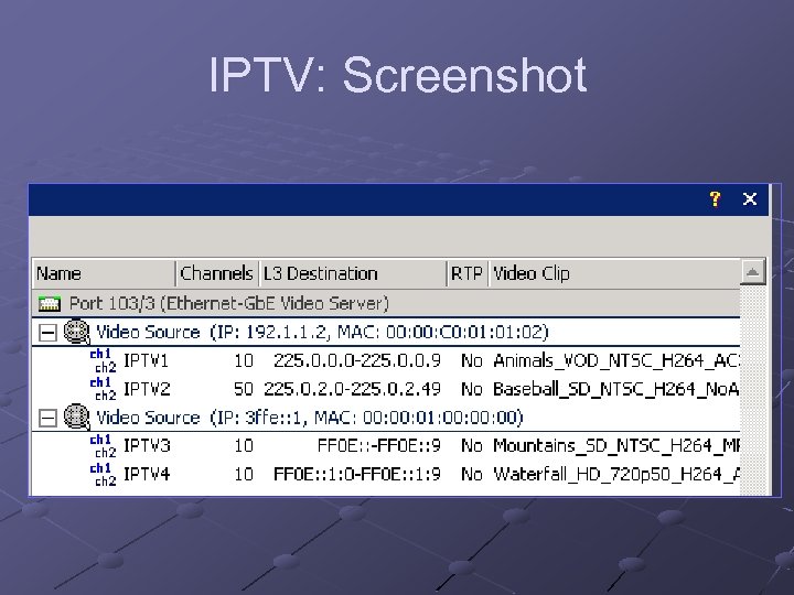 IPTV: Screenshot 