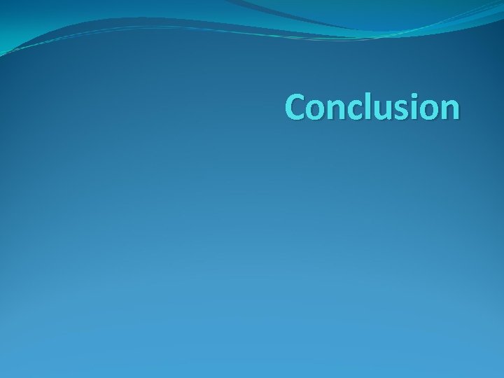 Conclusion 