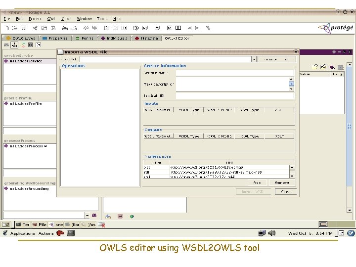 OWLS editor using WSDL 2 OWLS tool 