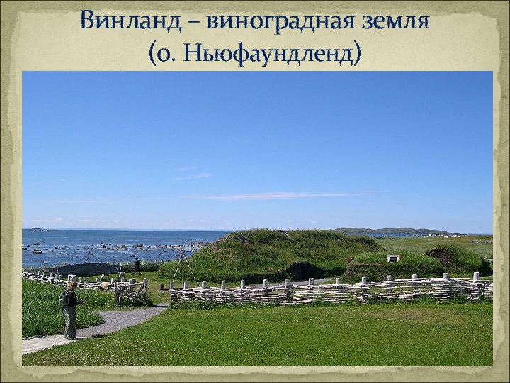 Винланд – виноградная земля (о. Ньюфаундленд) 