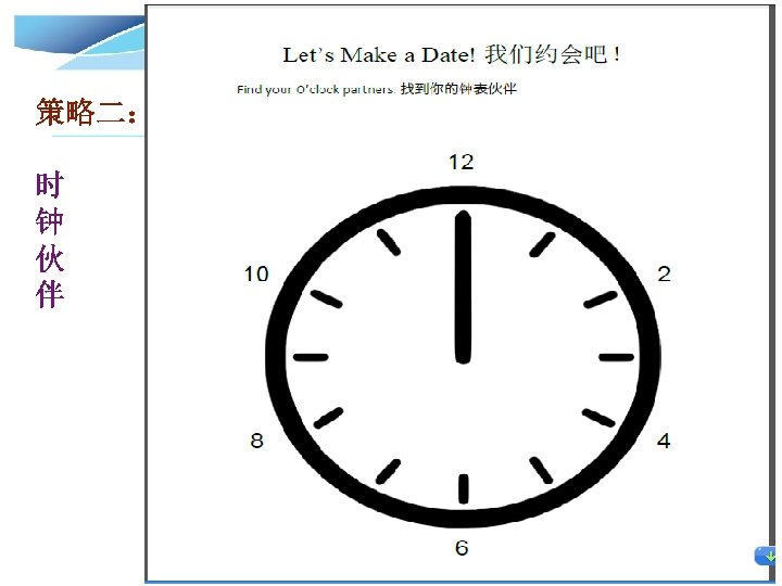 策略二： 时 钟 伙 伴 © International Baccalaureate Organization 2007 