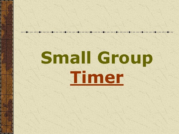 Small Group Timer 