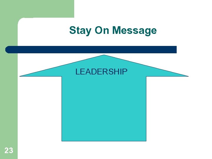Stay On Message LEADERSHIP 23 