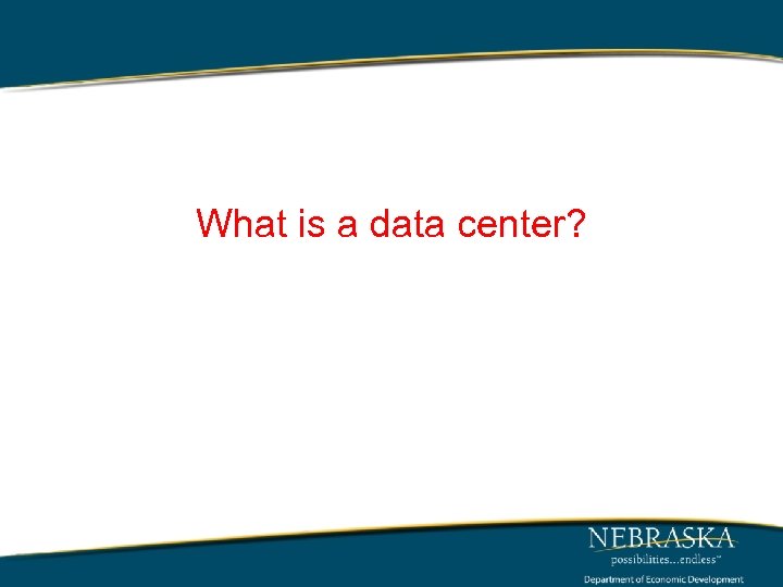 What is a data center? 