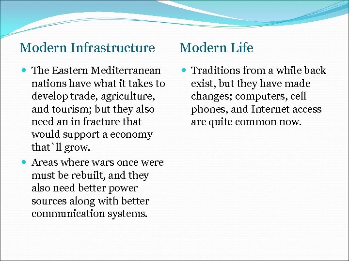 Modern Infrastructure Modern Life The Eastern Mediterranean nations have what it takes to develop