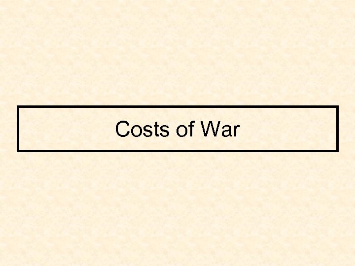 Costs of War 