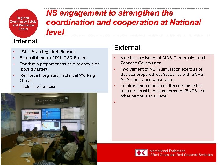 Regional Community Safety and Resilience Forum NS engagement to strengthen the coordination and cooperation