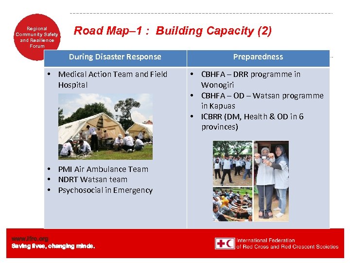 Regional Community Safety and Resilience Forum Road Map– 1 : Building Capacity (2) During