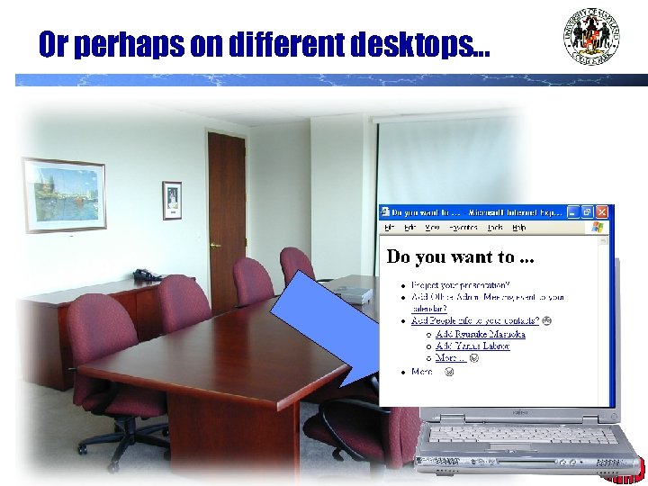Or perhaps on different desktops… J. Hendler, 2002 35 