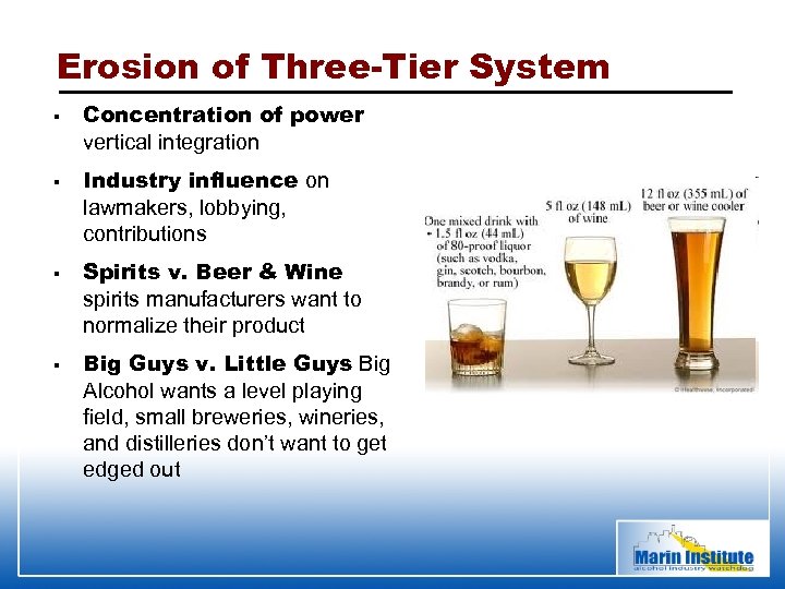 Erosion of Three-Tier System § § Concentration of power vertical integration Industry influence on