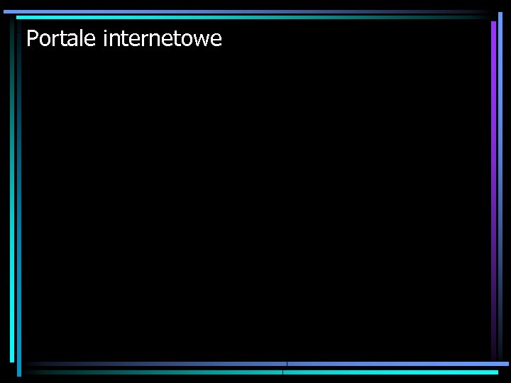 Portale internetowe 