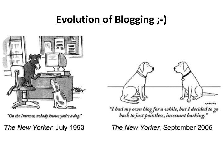 Evolution of Blogging ; -) 