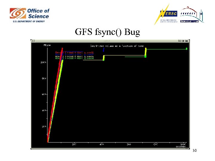 GFS fsync() Bug 30 