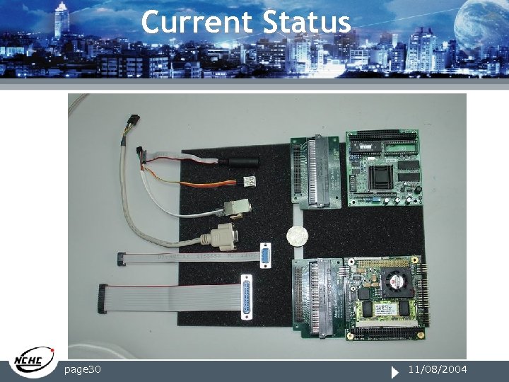 Current Status page 30 11/08/2004 