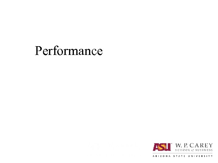 Performance 