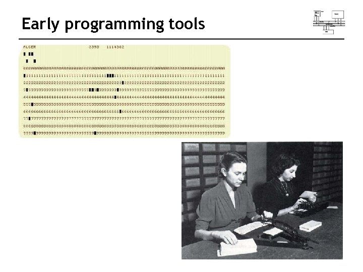 Early programming tools 