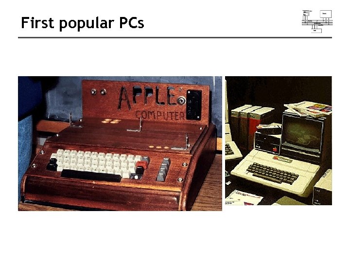 First popular PCs 