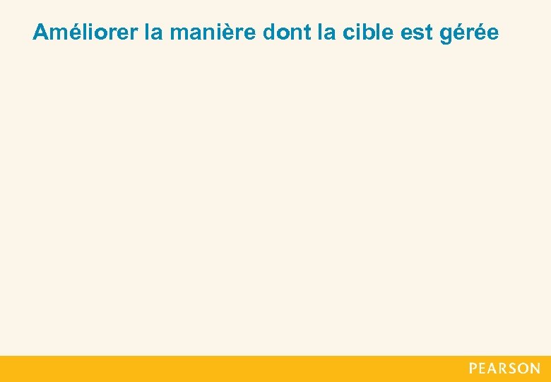 Améliorer la manière dont la cible est gérée 