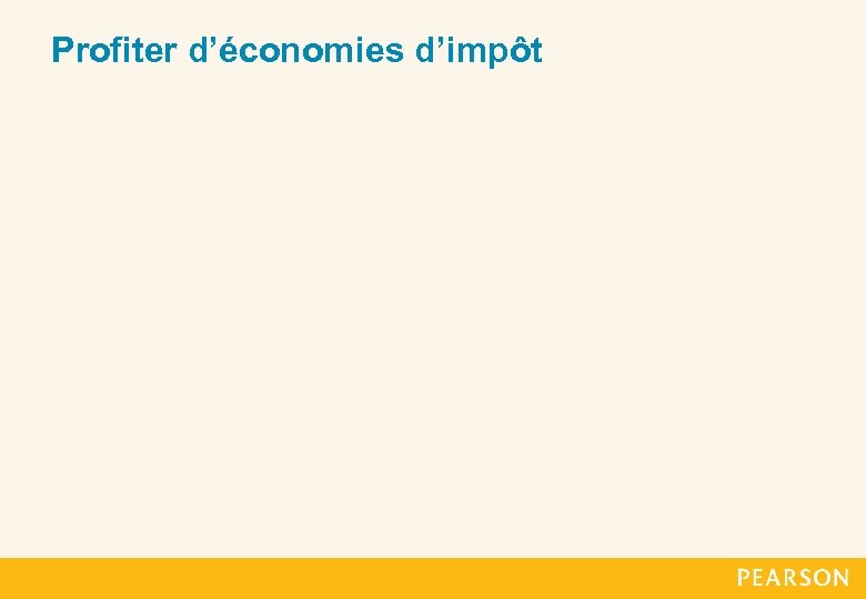 Profiter d’économies d’impôt 