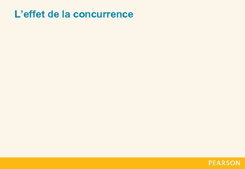 L’effet de la concurrence 