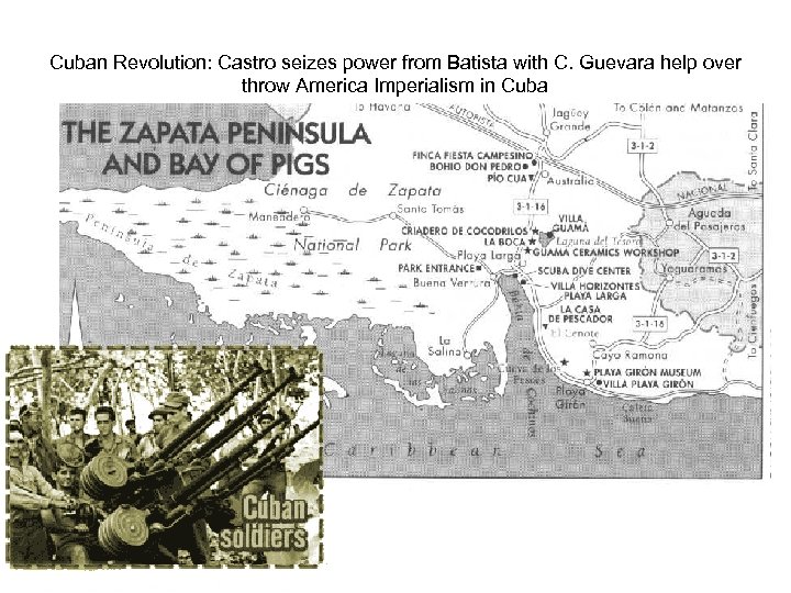 Cuban Revolution: Castro seizes power from Batista with C. Guevara help over throw America