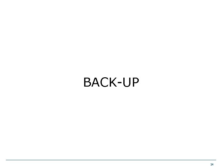 BACK-UP 14 
