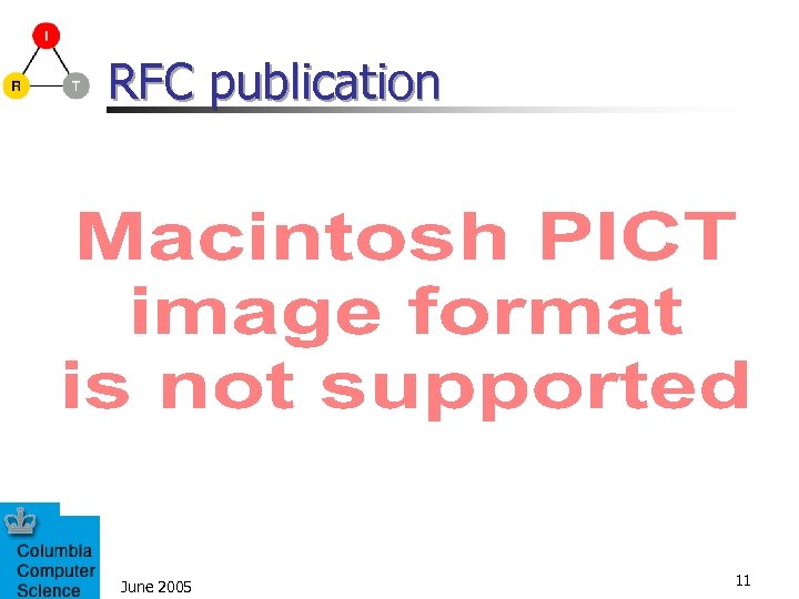 RFC publication June 2005 11 