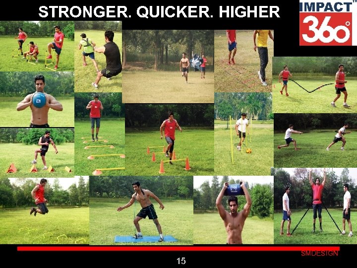 STRONGER. QUICKER. HIGHER Click to edit Master subtitle style 15 SMDESIGN 