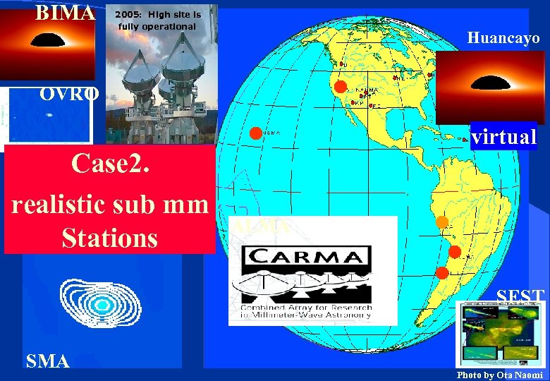 BIMA 2005: High site is fully operational Huancayo OVRO Case 2. realistic sub mm