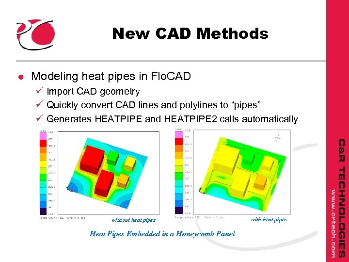 New CAD Methods l Modeling heat pipes in Flo. CAD ü Import CAD geometry