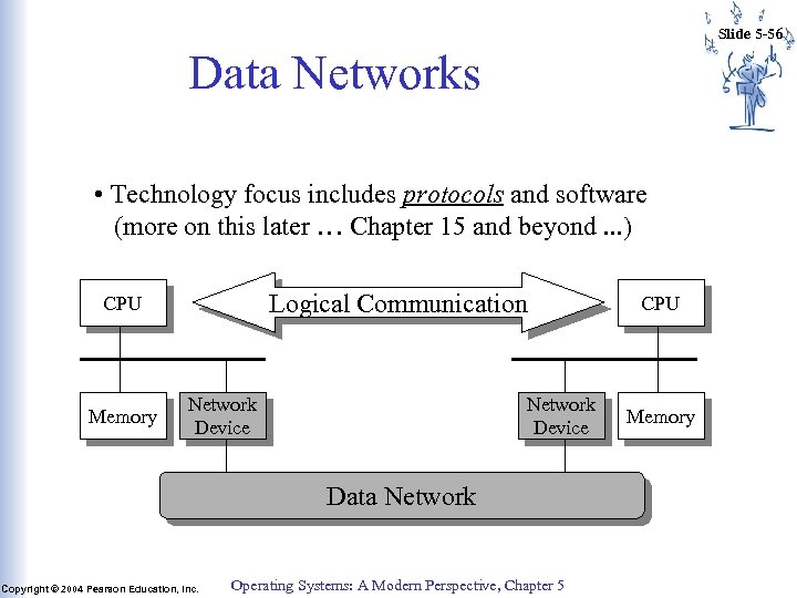 Slide 5 -56 Data Networks • Technology focus includes protocols and software (more on