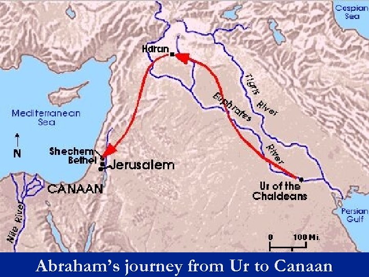 Abraham’s journey from Ur to Canaan 